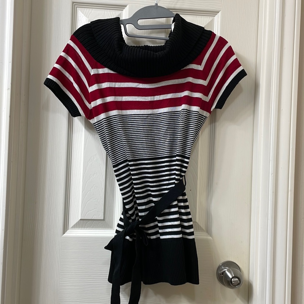 Cowl neck sweater shirt